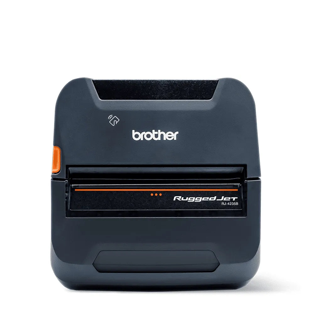 Brother RuggedJet RJ4235BL Mobile 4" Label Printer – Bluetooth, USB, NFC (ZPL/CPCL)