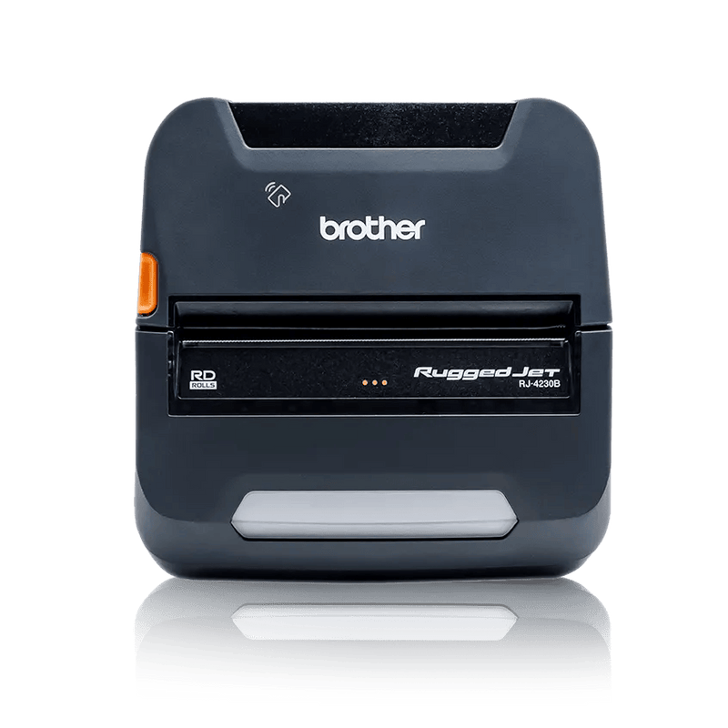 Brother RuggedJet RJ4230BL 4-Inch Mobile Label and Receipt Printer – Bluetooth, USB and NFC - official Brother Mobile product image