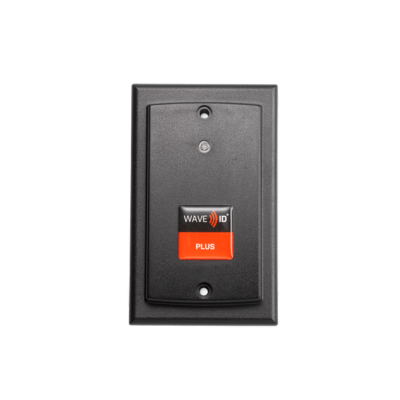 RFIdeas WAVE ID Plus Keystroke w/iCLASS SE & Seos Surface Mount Black 72in USB Reader RDR-800W1BKU-C72 (RDR-800W1BKU-C72)