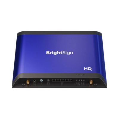 Brightsign, Interactivity, Delivers 4K60P Video in HDR, HMTL5, Flexible I/O for USB, Serial, GPIO, IR, & Ethernet