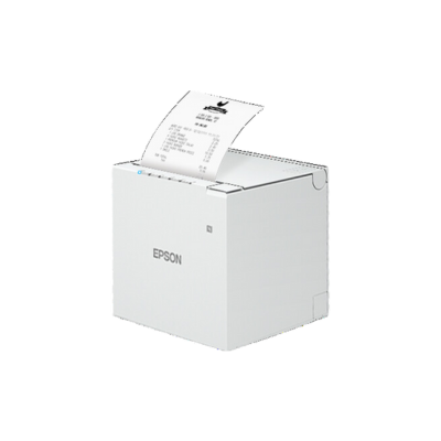 Epson, TM-M30III, Thermal Receipt Printer, Autocutter, USB, and Ethernet, White