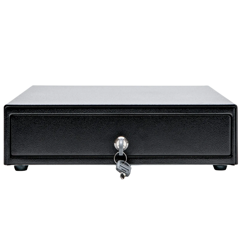 Star Micronics Cash Drawer, CD5-1617BK48-DU-S2, Max Cash Drawer, Black, 16WX17D, Dual USB or Printer Driven, 4BILL-8COIN for Canada, Dual Media Slot
