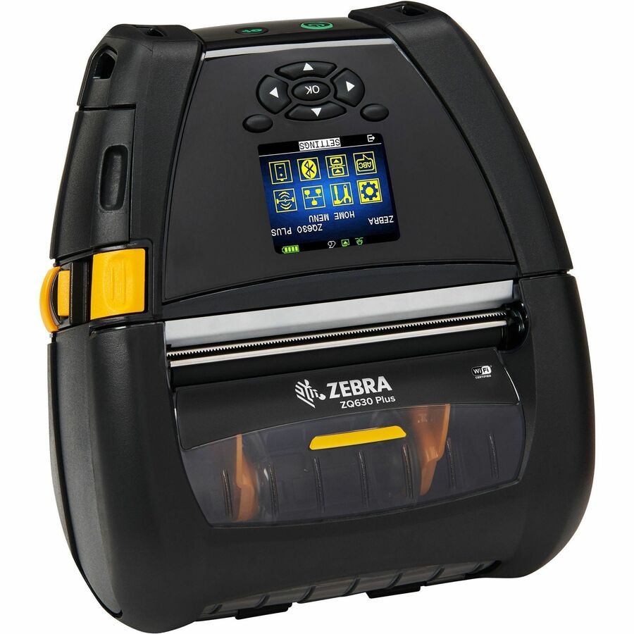 Zebra ZQ630 Plus RFID Mobile Printer – 4" Direct Thermal, Wi-Fi 6 & Bluetooth