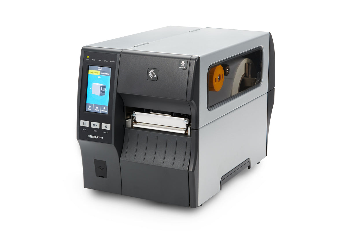 Zebra ZT411 RFID Industrial Label Printer – 4" Thermal Transfer, 300 DPI, Usb/ethernet/bluetooth - official Zebra product image