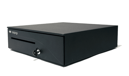 APG Series 100 black cash drawer