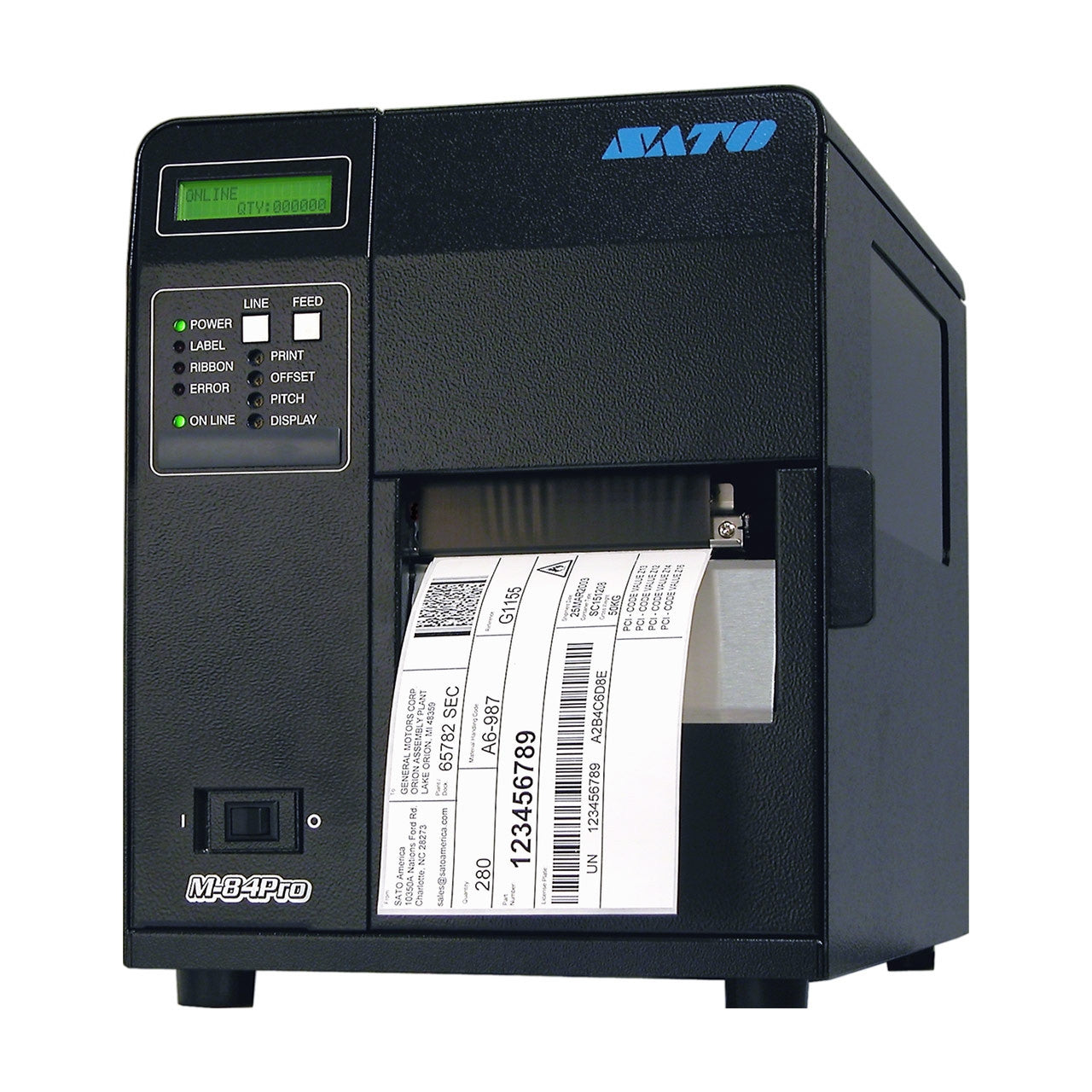SATO M84Pro Industrial Barcode Label Printer (4.1", 203–609 DPI, Ethernet, DT/TT) (WM8420041)