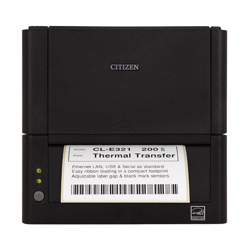 Citizen CL-E300 TT 203 DPI USB LAN & Serial BK Peeler (CL-E321XUBNPEA)