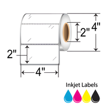 Epson Media for C3500/C4000, 4" X 2" Die Cut Gloss Label - Pk of 6 Ro (540 Labels/Roll), Sold By Case (C35GD001)