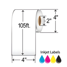 Epson Media for C3500/C4000, 4" X 105' Contin Matte Label, Pk of 6 Rolls, Sold By Case (C35MC003)
