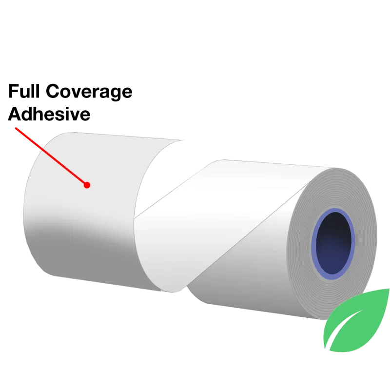 Star Blue Eco 80 mm full-coverage linerless sticky label paper 37951990