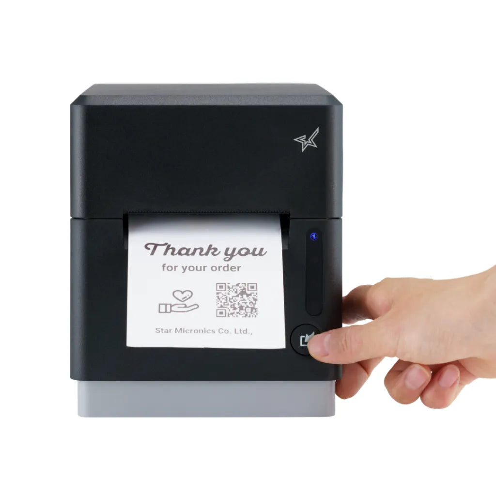 Star Micronics Thermal Label Printer, MCL32CI Blk Us, Mc-Label, Label & Linerless, Adj Width W/ Max 3 Inch, Cutter, USB-C Pwr Delivery for IOS/Andro