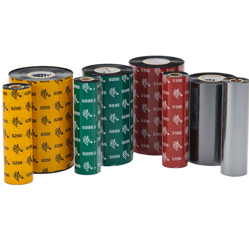 Zebra Chemresist Resin Ribbon, 110MMX300M (4.33INX984FT), Resin; Stocked, 645 Mm (25.4IN) Core, Black - 08000CR11030