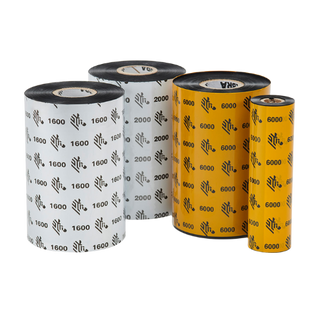 Zebra 5319 Wax Ribbon, 110MM, 4.33" X 1476, 1" Core, 6 Rolls per Case, Priced per Case - 05319BK11045