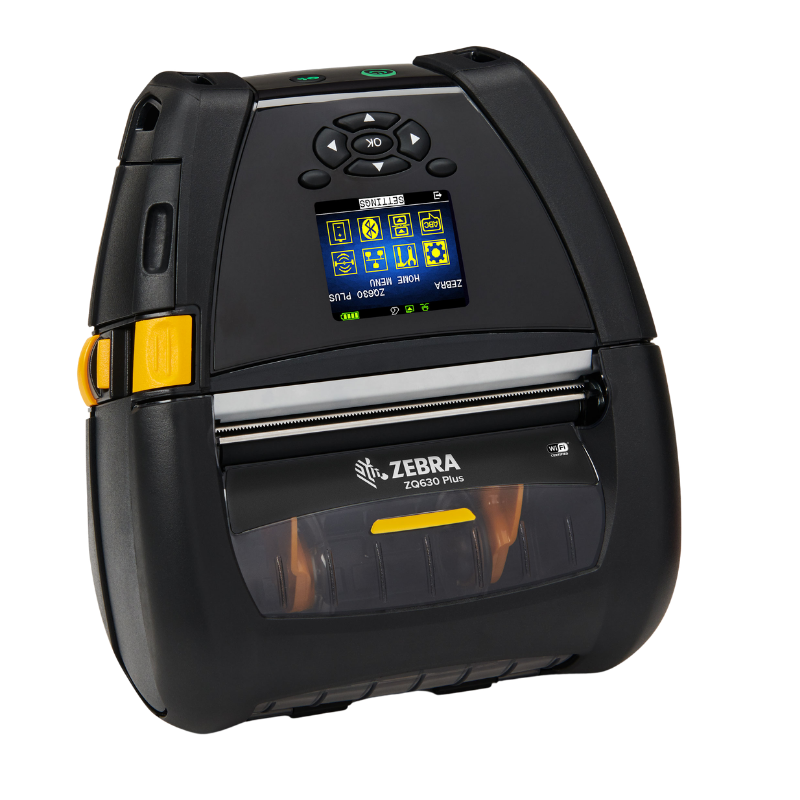Zebra ZQ630 Plus RFID Mobile Printer – 4" Direct Thermal, Wi-Fi 6 & Bluetooth