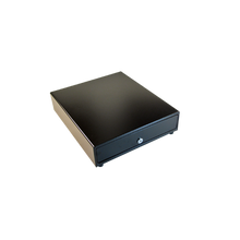 APG, Series 100, Cash Drawer, Printer Driven, Black, 16x16, 5 Bill 5 Coin