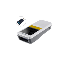 Unitech MS926P, 2D Area Imager, General Purpose, USB, Pocket, RF, White, IP42, Includes Cradle, USB Dongle