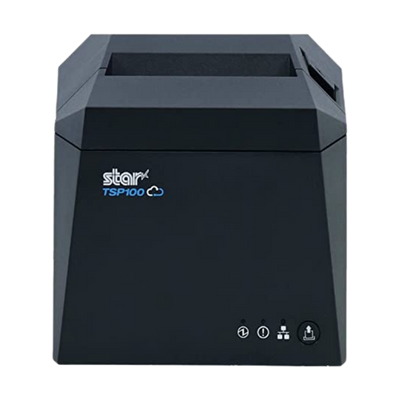 Star Micronics, TSP143IV, Thermal Receipt Printer, Wifi, USB-C, Ethernet (Lan), Cloudprnt, Gray, Ethernet And USB Cable