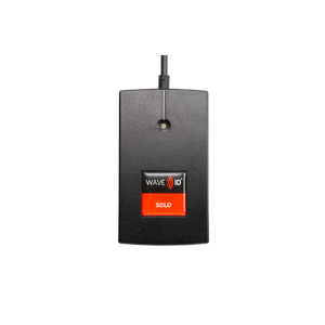WAVE ID Solo Keystroke HID iCLASS SE Black 6in. USB Reader, RDR-7081BKU-C06